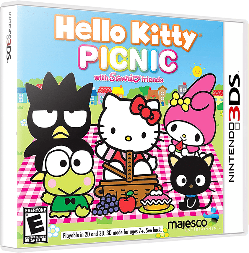 Hello Kitty Picnic box art for Nintendo 3DS
